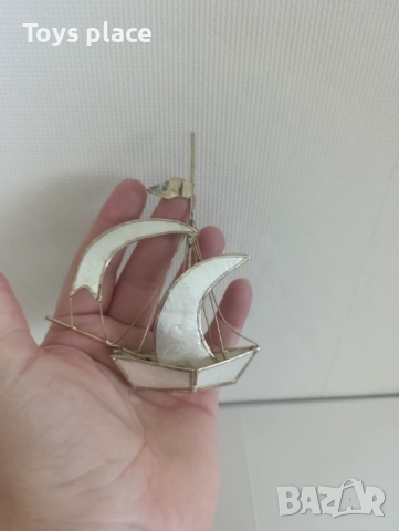 Метална платноходка със седефни платна, снимка 2 - Други - 51461118