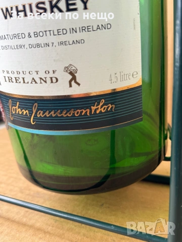 Люлка, Бутилка от Уиски Jameson , 4.5L, снимка 2 - Аксесоари за кухня - 54308576