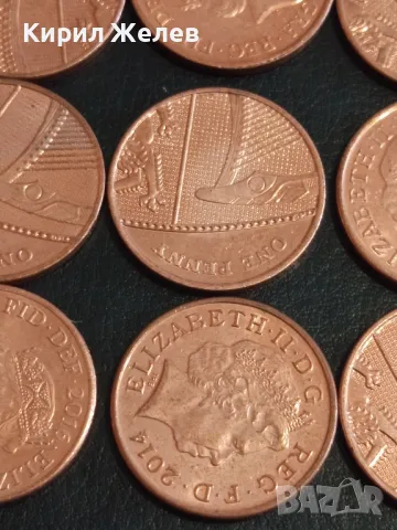 Лот монети 15 броя 1 пени Англия различни години за КОЛЕКЦИЯ 39866, снимка 6 - Нумизматика и бонистика - 49165029