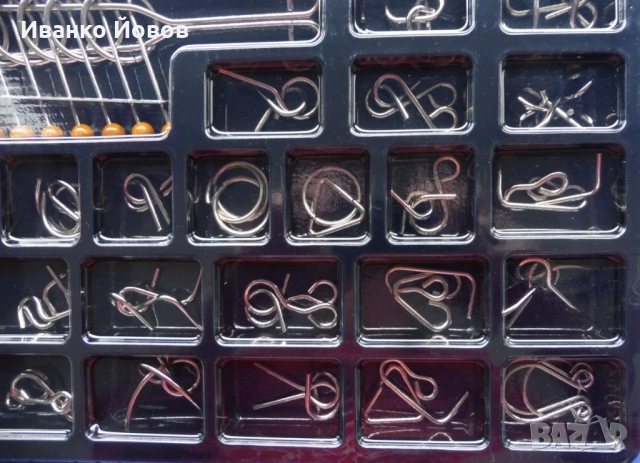 Метални пъзели – предизвикателно, забавно,  изглежда лесно, но опитайте, комплект 50 бр., Подарък, снимка 8 - Пъзели - 46752011