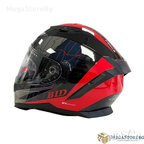 Каска с вградени слънчеви очила M69 - Размер S, M, L, XL - Черно/Червено, снимка 5 - Аксесоари и консумативи - 50720495