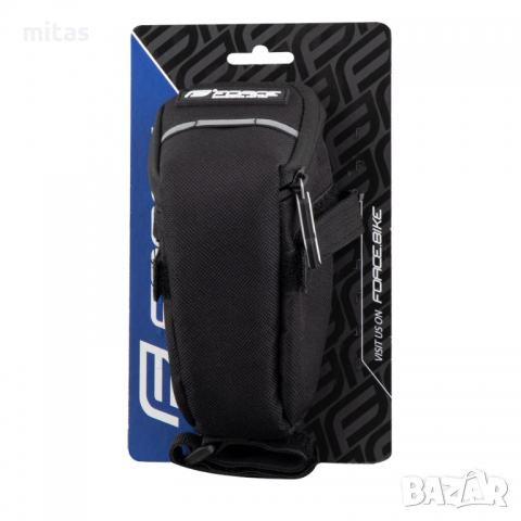 Чанта за велосипед ECO 0.8l, монтаж под седло, черна, снимка 4 - Аксесоари за велосипеди - 36412636