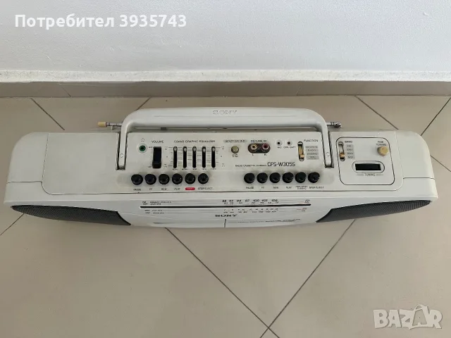 SONY CFS-W305S отличен, снимка 3 - Радиокасетофони, транзистори - 56425577
