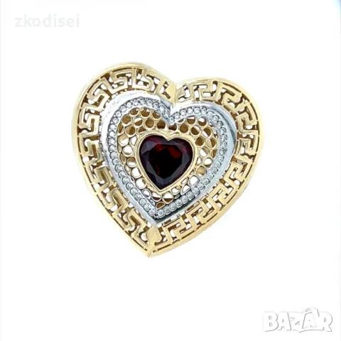 Златен дамски пръстен 9,46гр. размер:62 14кр. проба:585 модел:27316-1, снимка 1