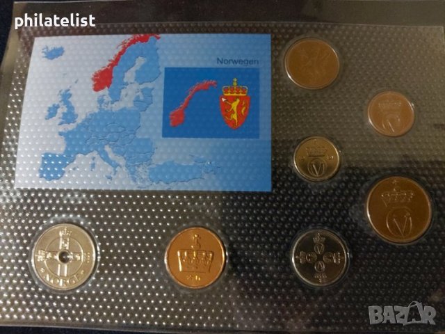 Комплектен сет - Норвегия - 7 монети, снимка 2 - Нумизматика и бонистика - 37787972