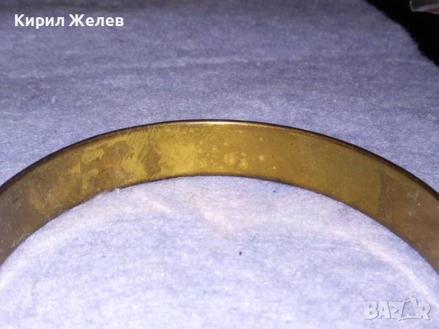 КРАСИВА и СТИЛНА ЗЛАТИСТА МЕСИНГОВА РЕТРО АРТ ГРИВНА МАЙСТОРСКА ИЗРАБОТКА 26607, снимка 9 - Антикварни и старинни предмети - 40832383