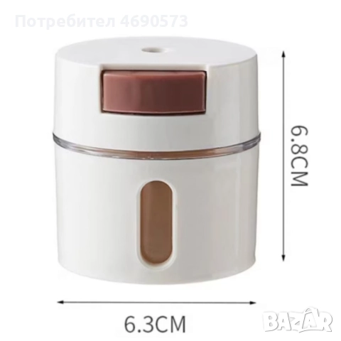 Магнитни стъклени буркани за подправки 6 броя – Стилен комплект за подредена кухня, снимка 4 - Аксесоари за кухня - 52892762