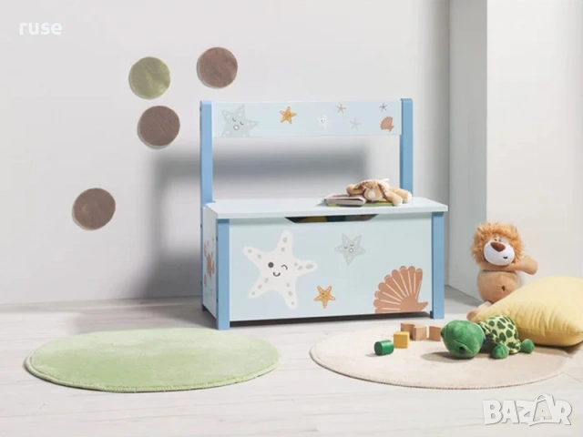 НОВИ! Детска дървена пейка с ракла, снимка 2 - Други - 53935285