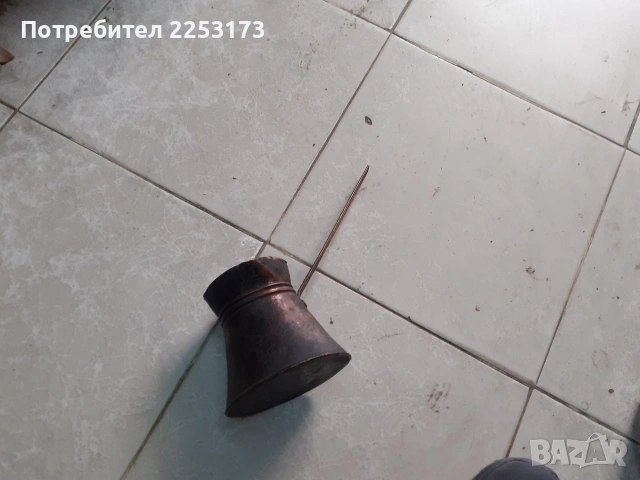 Ибрик месинг и джезве мед лот, снимка 3 - Декорация за дома - 35298219