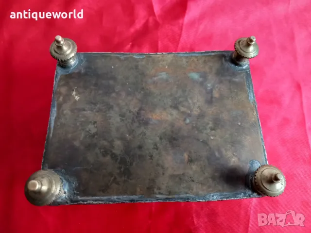 19 Век Старинна Кутия за Бижута Камилска Кост и Месинг, снимка 6 - Антикварни и старинни предмети - 49021429