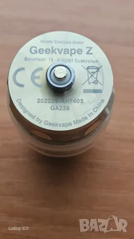 GeekVape Z Мах Sub-Ohm
Tank, снимка 2 - Вейп без пълнители - 47530628