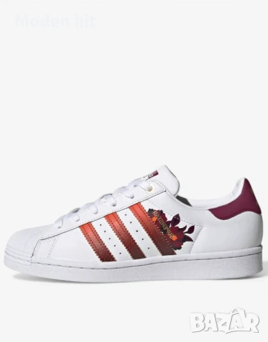 ADIDAS x Superstar Shoes White/Red дамски сникърси