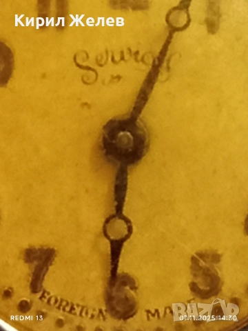 Стар дамски часовник SERVICES работи рядък за КОЛЕКЦИОНЕРИ 51435, снимка 4 - Антикварни и старинни предмети - 52332376