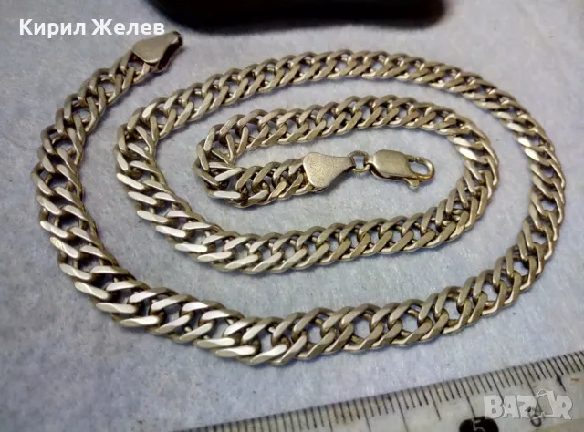 ODEMA 295 ВЕЛИКОЛЕПЕН СРЕБЪРЕН ЛАНЕЦ СРЕБРО 925 ЗДРАВА РЕТРО АРТ ПЛЕТКА РЪЧНА ИЗРАБОТКА 26765, снимка 9 - Колиета, медальони, синджири - 49959863