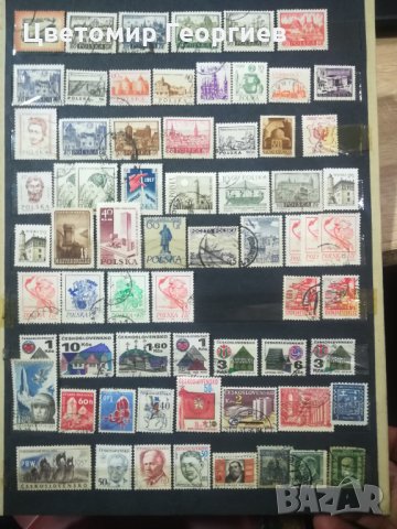 Пощенски марки Полша  и Чехословакия 