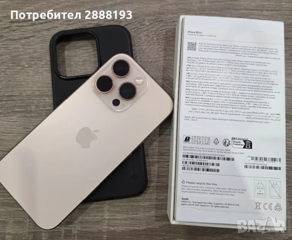 Iphone 16 pro 128gb 93% Гаранция 2027