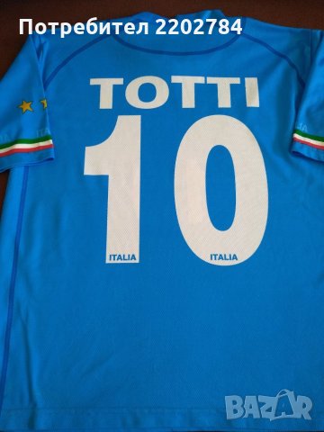 Четири футболни тениски Италия,Totti,Materazzi,Italia, снимка 11 - Фен артикули - 32198873