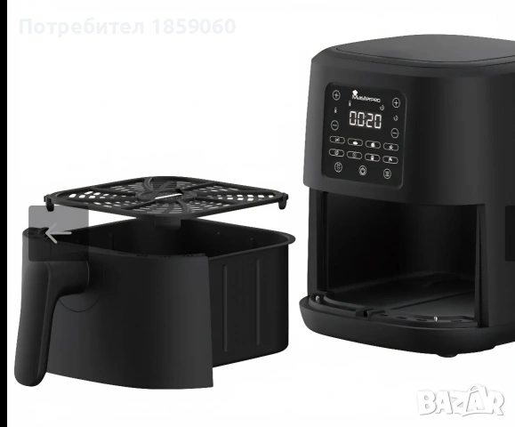 Нов ейр фрайър MasterPro , снимка 2 - Уреди за готвене на пара - 53950640