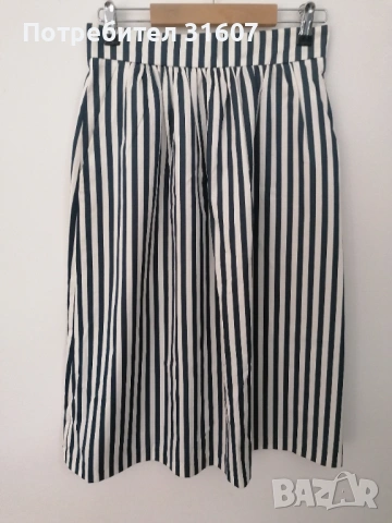 Елегантна раирана миди пола ZARA Woman