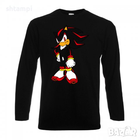 Мъжка тениска Sonic Shadow Игра,Изненада,Подарък,Празник,Повод, снимка 2 - Тениски - 37243941