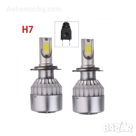 LED Диодни крушки Automat, C6 H7, 6000K, 36W, 2броя, снимка 4 - Аксесоари и консумативи - 34475283