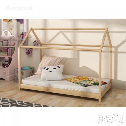 Детско Легло Къщичка тип Монтесори , снимка 3 - Бебешки легла и матраци - 30169145