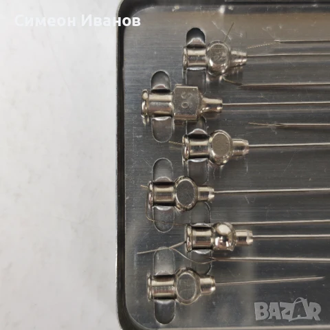 Стари игли за спринцовка Injekta Германия 12 броя #5960, снимка 3 - Други ценни предмети - 50473668