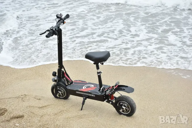 Електрическа тротинетка със седалка ТОП! 3200W Мощна голяма за възрастни, електрически скутер офроуд, снимка 8 - Велосипеди - 50024753