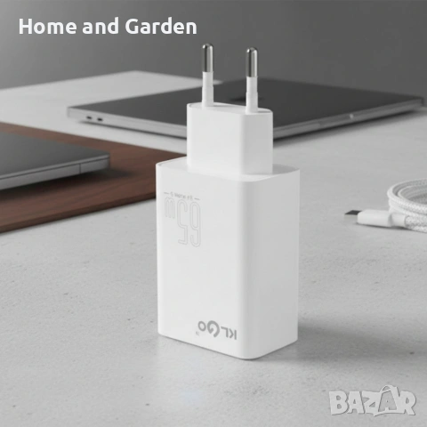 Адаптер - Зарядно устройство KL GO PD71 65W, бързо зареждане, 5 порта, снимка 5 - Друга електроника - 54028169