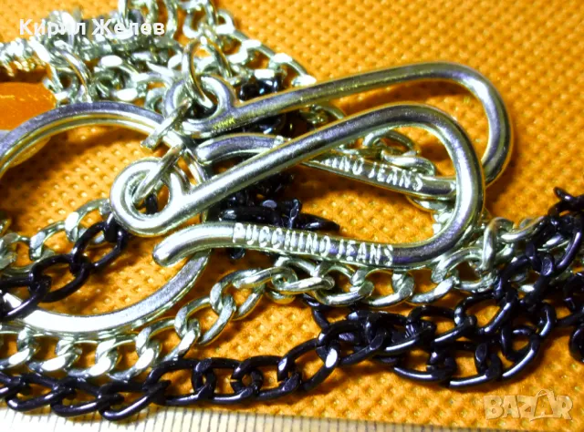 PUCCHINO JEANS ФЕШЪН СИНДЖИР МАРКОВ КЮСТЕК ВЕРИЖКА За КЛЮЧОВЕ АРТ АКСЕСОАР За ДЖИНСИ 20510, снимка 10 - Колиета, медальони, синджири - 47296383