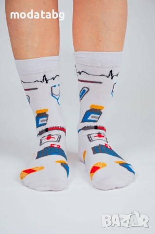 Докторски чорапи унисекс модел , снимка 3 - Дамски чорапи - 46606179