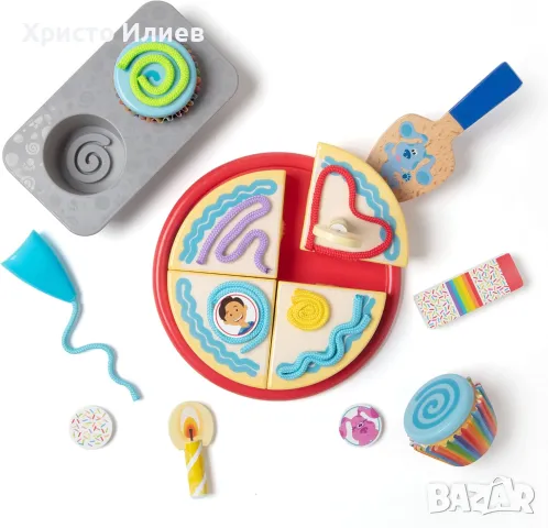 Дървен комплект за игра за рожден ден Melissa & Doug Blues Clues & You
