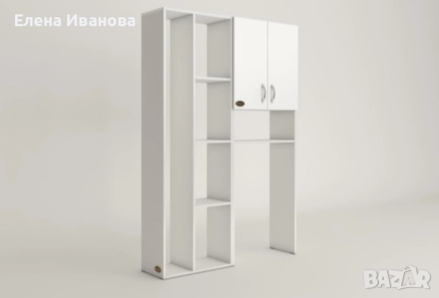 Шкаф за пералня с рафтове (Доставка на всяка страна в България), снимка 3 - Шкафове - 52337709