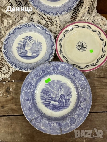 Три старички красавици♥️  Rörstrand  "Slinga" Розов кант и черна декорация Диаметър -21.5 см 