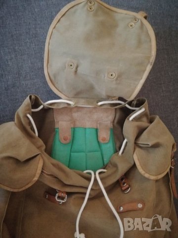 Стара туристическа, бризентова, раница, винтидж. , снимка 7 - Раници - 32157528