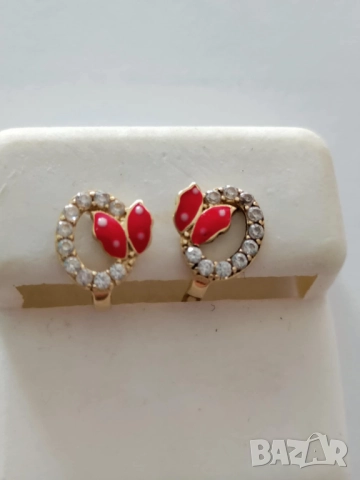 Златни детски обици 51841, снимка 5 - Обеци - 51742393