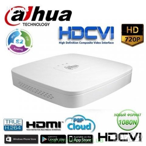 8 канален трибриден HD-CVI DVR - DAHUA - HCVR4108C-S3, снимка 1