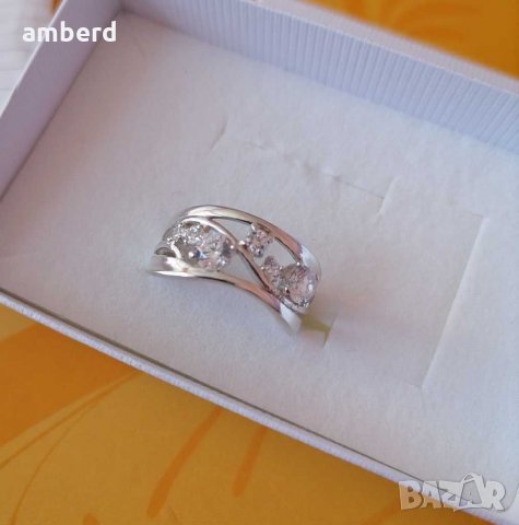 Невероятен сребърен пръстен - модел R050A, снимка 2 - Пръстени - 31384438