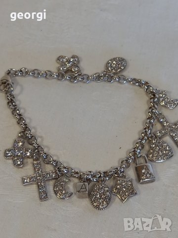 сребърна гривна с талисманчета , снимка 7 - Гривни - 44241822