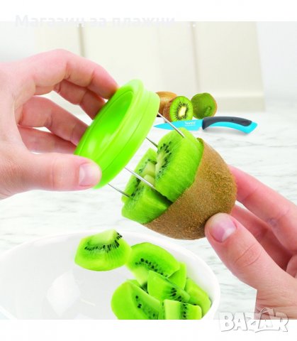 БЕЛАЧКА ЗА КИВИ, ЛЕСЕН НАЧИН ЗА БЕЛЕНЕ И РЯЗАНЕ НА КИВИ 2 В 1 - код 1968, снимка 2 - Аксесоари за кухня - 34235735