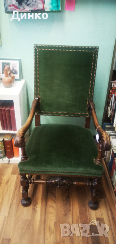 Стол, трон от19век  височина 141см. оригинал., снимка 3 - Столове - 44519750