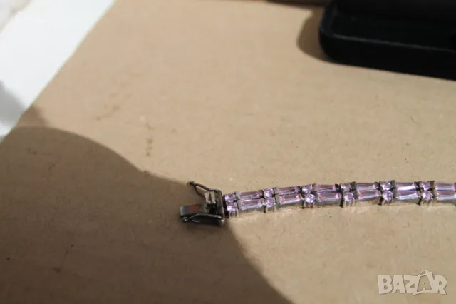 Сребърна дамска гривна, снимка 4 - Гривни - 47282190