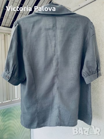 Хубава блуза(риза) CONTRA,лен 100%, снимка 11 - Ризи - 22647803