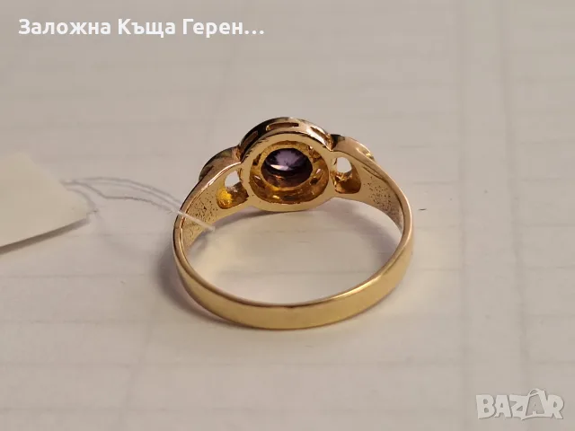 Дамски златен пръстен 3,72гр., снимка 3 - Пръстени - 56258322