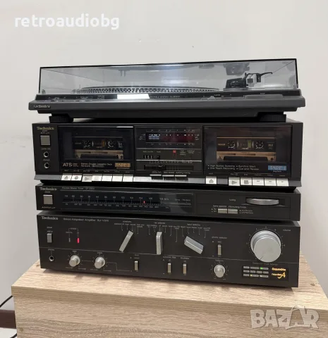 🔊Ретро аудио система - сет TECHNICS - усилвател, двукасетъчен дек, тунер и грамофон + опция колони🔊, снимка 2 - Аудиосистеми - 56091538