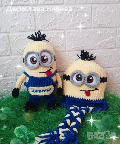 Миньони-ръчна изработка-25см, снимка 6 - Плюшени играчки - 36919717