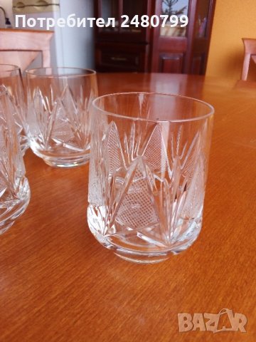 Кристални чаши за уиски,,, Моника " и съд за лед. , снимка 3 - Чаши - 42926894