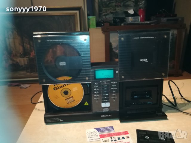 дизаинерска уредба с цд/дек/тунер/усилвател/аукс 2912201810, снимка 2 - Ресийвъри, усилватели, смесителни пултове - 31252855