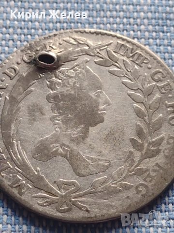 Сребърна монета 20 кройцера 1765г. Мария Терезия Виена Свещена Римска империя 13641, снимка 2 - Нумизматика и бонистика - 42871851