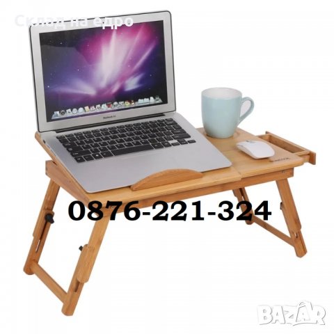 Бабмукова маса за лаптоп с охладители бюро поставка, снимка 5 - Бюра - 30442377